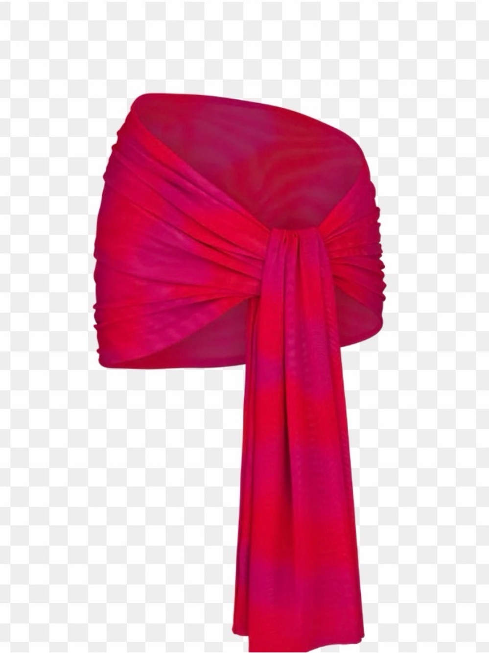 Kylie Swim Sarong Cover-Up in Fuchsia Pink